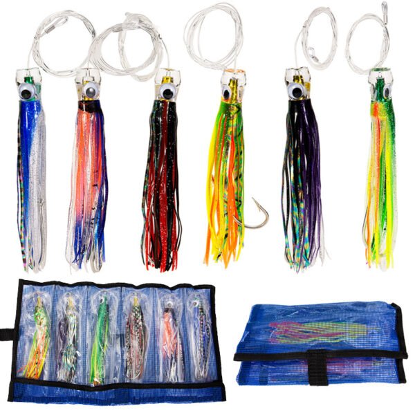 主图-1 6.5 Inch Acrylic Octopus Skirt Lure(Pack of 6)