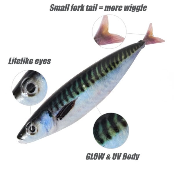Eco-friendly biomimetic large sea fishing bait