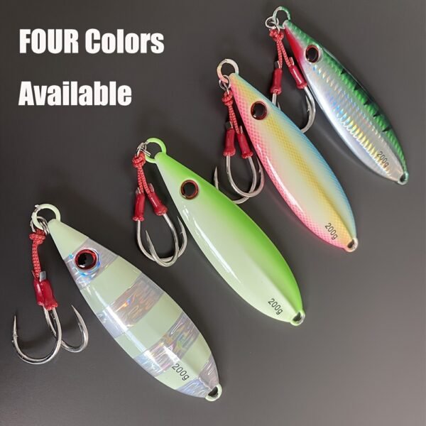 5/0 Assist Hook Slow Pitch Metal Jig for Deep Sea Fishing