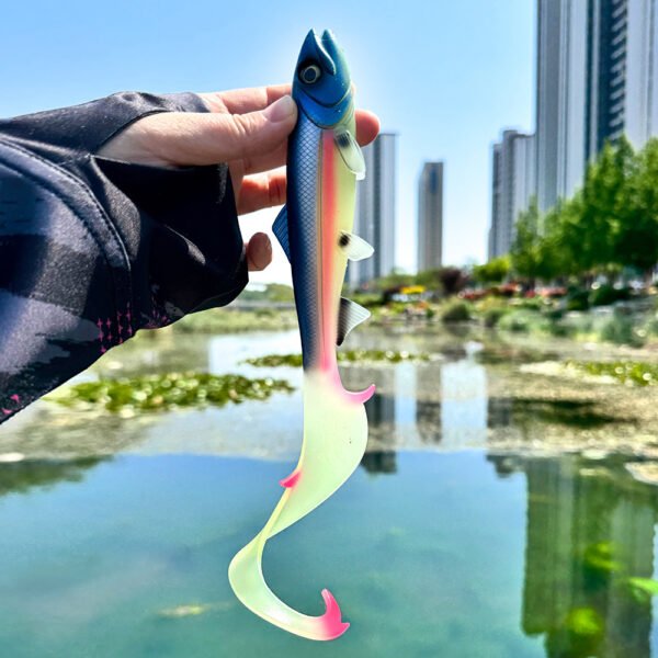 详情-7 Long Tail Paddle Soft Bait 17cm/22.5cm