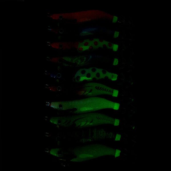 9g Luminous Shrimp Bait for Night Squid Fishing