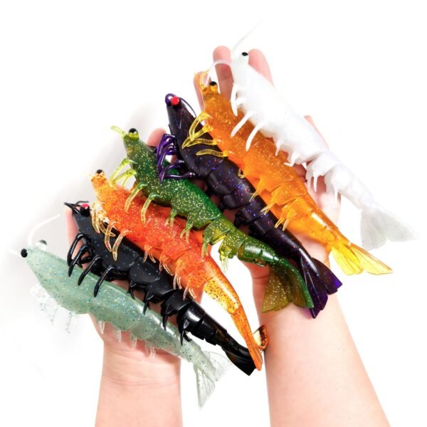TPE Prawn Bait for Saltwater Fishing