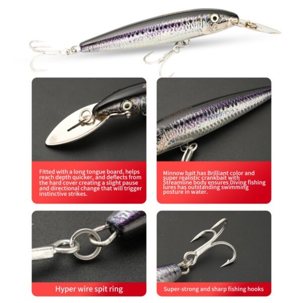 主图-3 130mm 44g Sinking Minnow Lure
