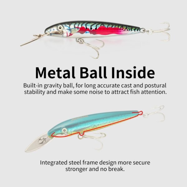 主图-4 130mm 44g Sinking Minnow Lure