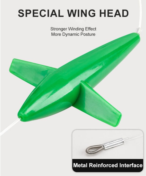 225mm Trolling Squid Rig Set with Bird Teaser