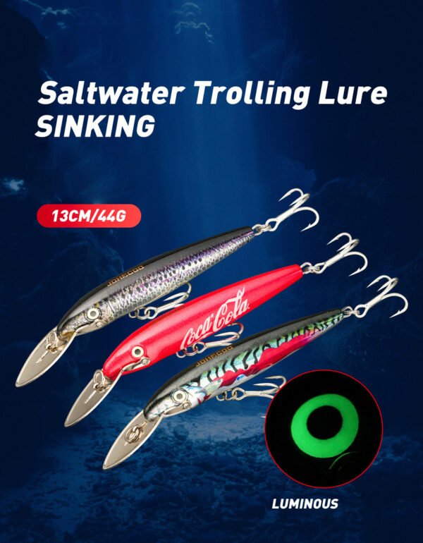 详情-2 130mm 44g Sinking Minnow Lure