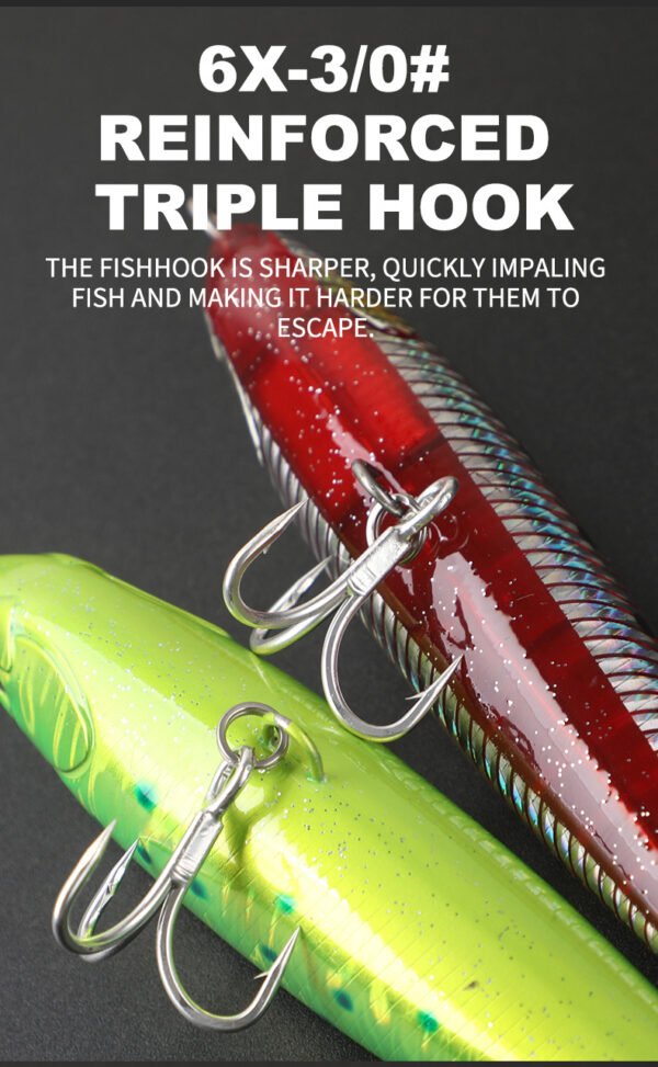 16cm 70g Sinking Pencil Lure | Saltwater Stickbait for Tuna, GT & Offshore Big Game Fishing